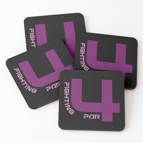 Item preview, Unique Premium Golf Design Fighting 4 Par F4P Pink Purple  designed and sold by FuddalanDesigns.