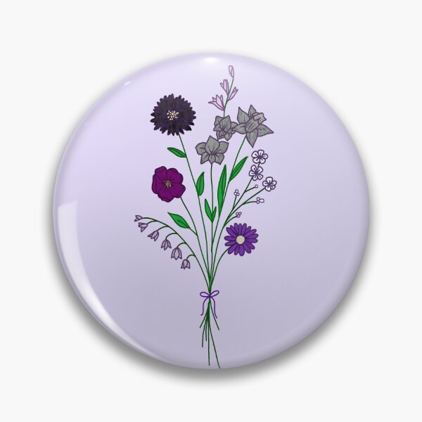 Item preview, Subtle Ace Pride Flower Bunch designed and sold by superraddd.