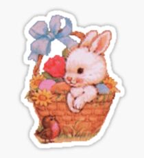 Bunny Rabbit in an Easter Basket Sticker