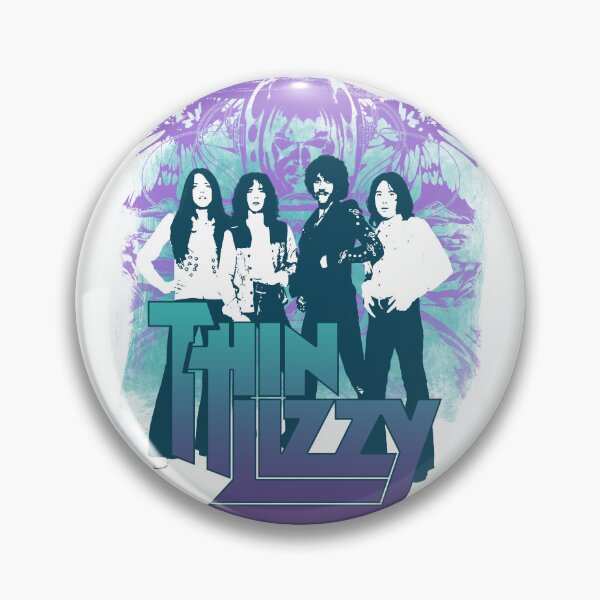 Artikelvorschau, Thin Lizzy 70er-Jahre-Rockband-Grafikcollage entworfen und verkauft von ovvodesign.