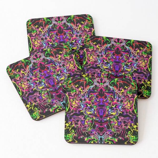 Item preview, Crazy Psychedelic Bright Pattern  designed and sold by WoollyOrbit2000.