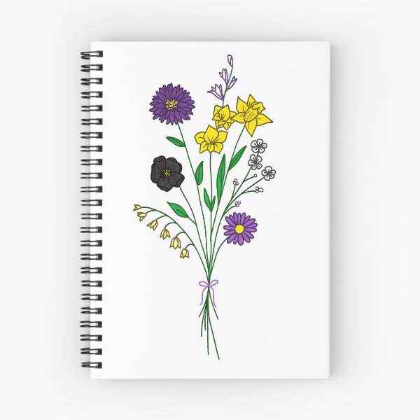 Item preview, Subtle Nonbinary Pride Flower Bunch designed and sold by superraddd.