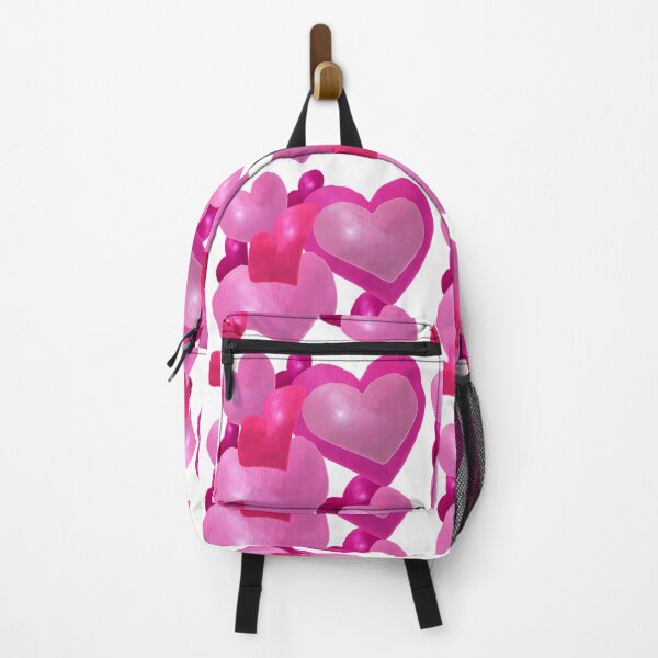 Item preview, Hand Painted Watercolor Pink Hearts designed and sold by Victoria Rose.