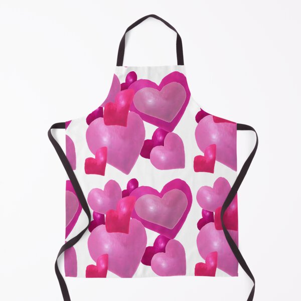 Item preview, Hand Painted Watercolor Pink Hearts designed and sold by Victoria Rose.
