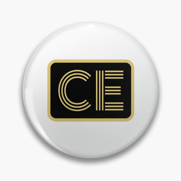 Item preview, CE Initials Gold Geometric Letters designed and sold by Jeallan Designs.