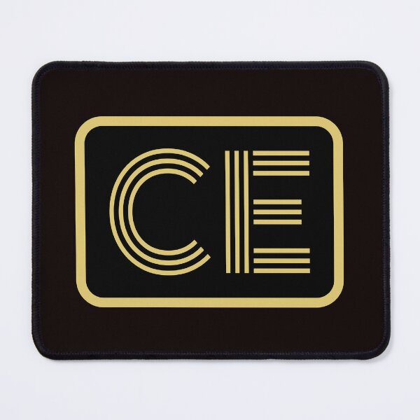 Item preview, CE Initials Gold Geometric Letters designed and sold by Jeallan Designs.