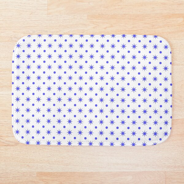 Item preview, octa dots and stars pattern - blue designed and sold by itsggdesigns.