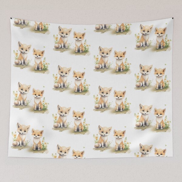 Item preview, Two Baby Fox  designed and sold by AuroraFantasy.