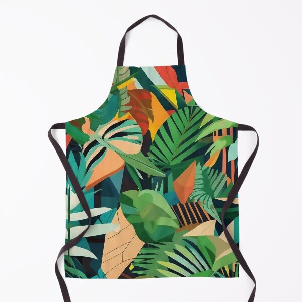 Aperçu de l'œuvre Cubist Jungle Odyssey - Aventure artistique dans une verdure aux multiples facettes créée et vendue par Freak-Scene.
