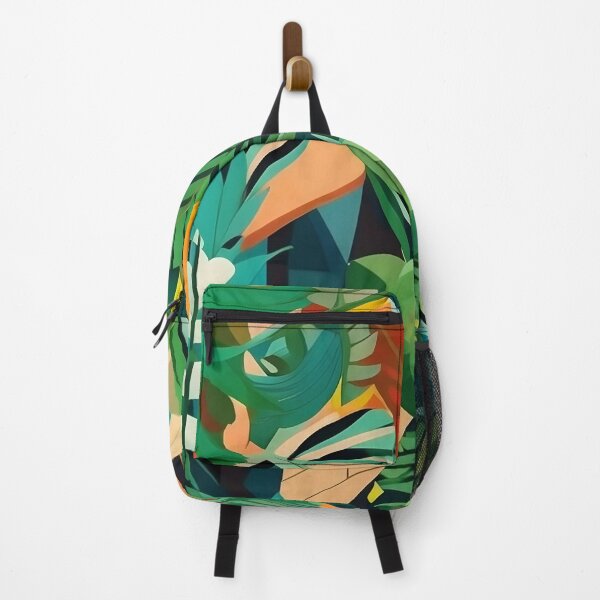 Item preview, Cubist Jungle Odyssey - Artistic Adventure in Multifaceted Greenery designed and sold by Freak-Scene.