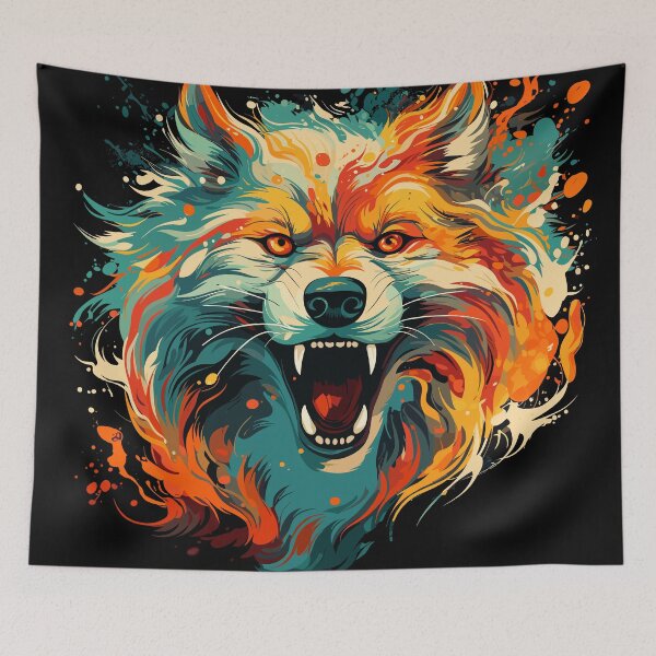 Item preview, Flaming Wolf designed and sold by Loffartdesign.