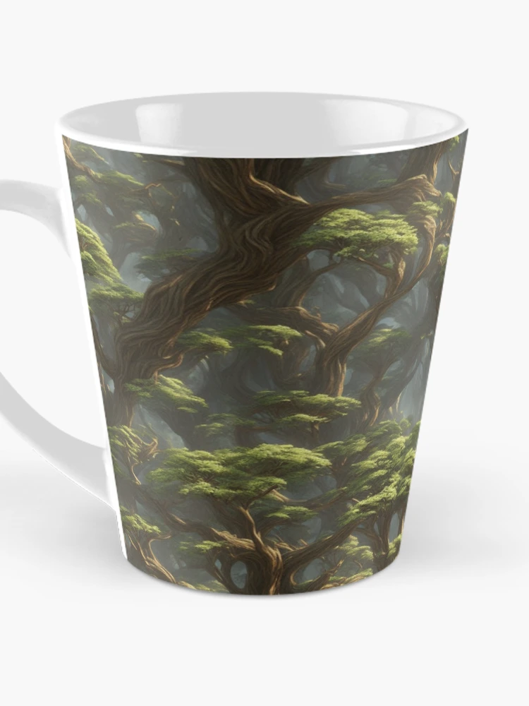 Thumbnail 3 of 4, Coffee Mug, Ancient forest pattern designed and sold by Rothnaric.