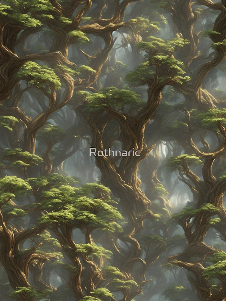 Thumbnail 4 of 4, iPhone Case, Ancient forest pattern designed and sold by Rothnaric.