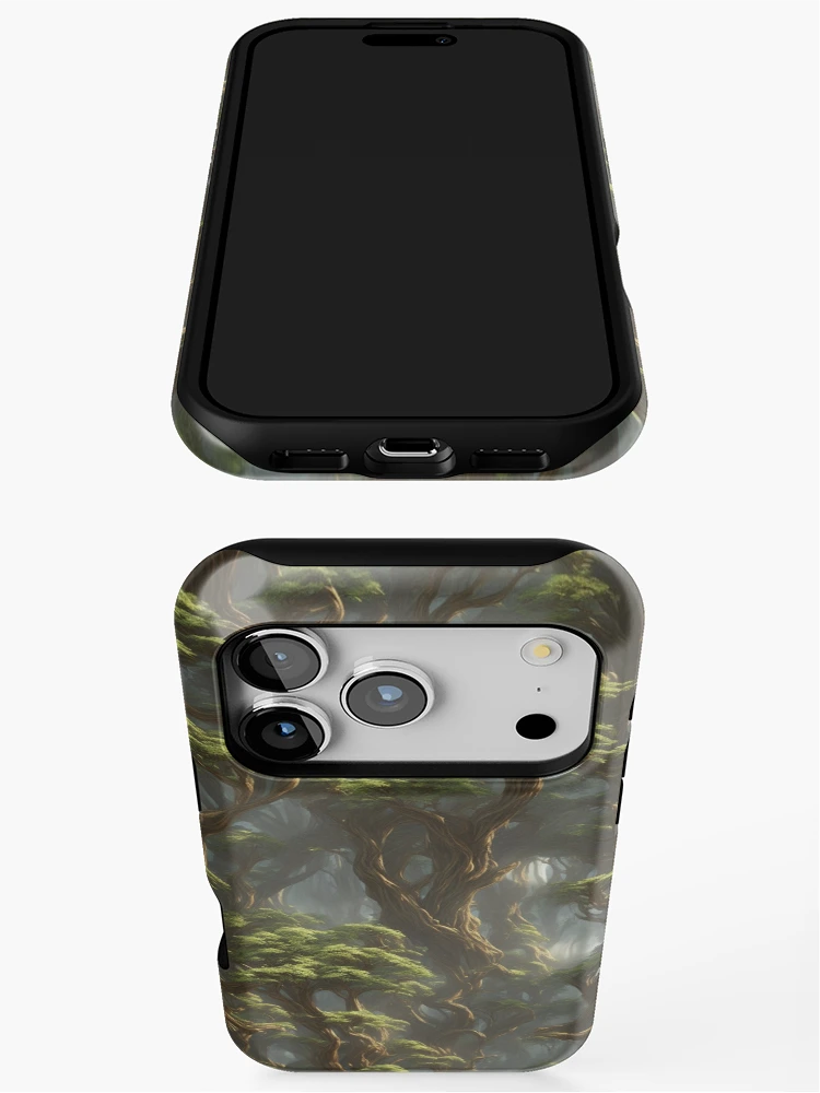 Thumbnail 3 of 4, iPhone Case, Ancient forest pattern designed and sold by Rothnaric.