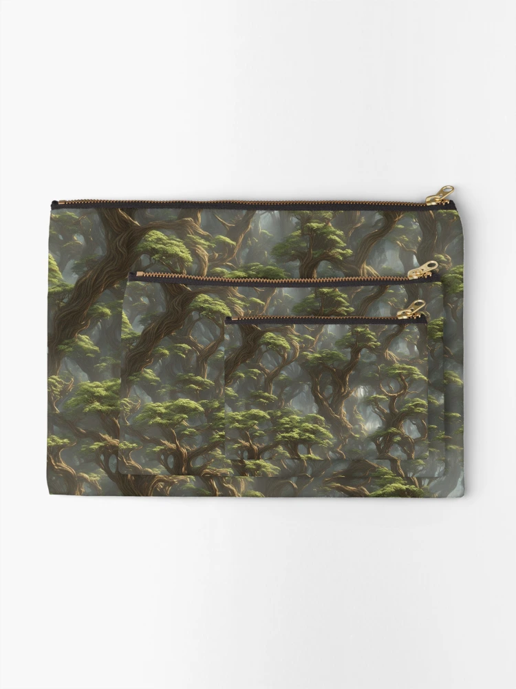 Thumbnail 2 of 4, Zipper Pouch, Ancient forest pattern designed and sold by Rothnaric.
