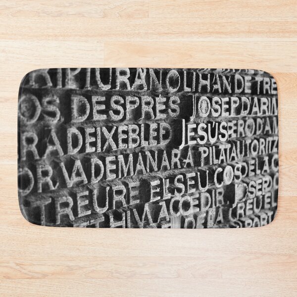 Item preview, Scripture Jesus Gaudi Sagrada Familia black and white designed and sold by Nebulae-Art.