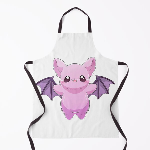 Item preview, Cute Kawaii Pink and Purple Smiling Baby Bat designed and sold by CozyKawaiiArt.