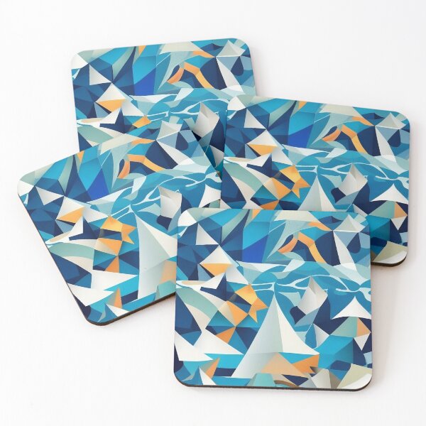 Item preview, Cubist Ocean Enchantment - Artistic Waves in Multidimensional Splendor designed and sold by Freak-Scene.