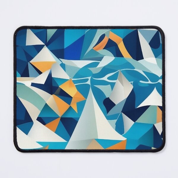 Item preview, Cubist Ocean Enchantment - Artistic Waves in Multidimensional Splendor designed and sold by Freak-Scene.