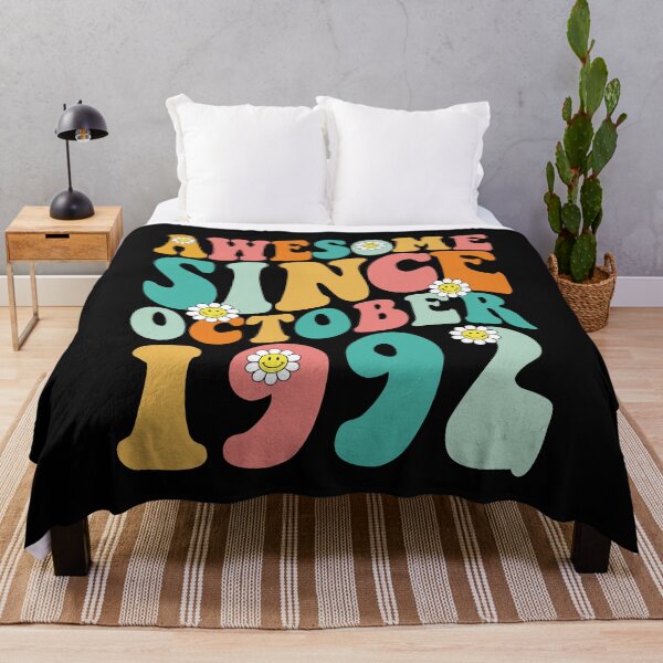 Item preview, Awesome Since October 1992 | Made In 1992 | Retro Groovy Birthday designed and sold by Christina-grich.