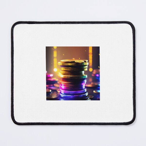 Item preview, Stack of gold coins in futuristic style designed and sold by JokeRStyles.
