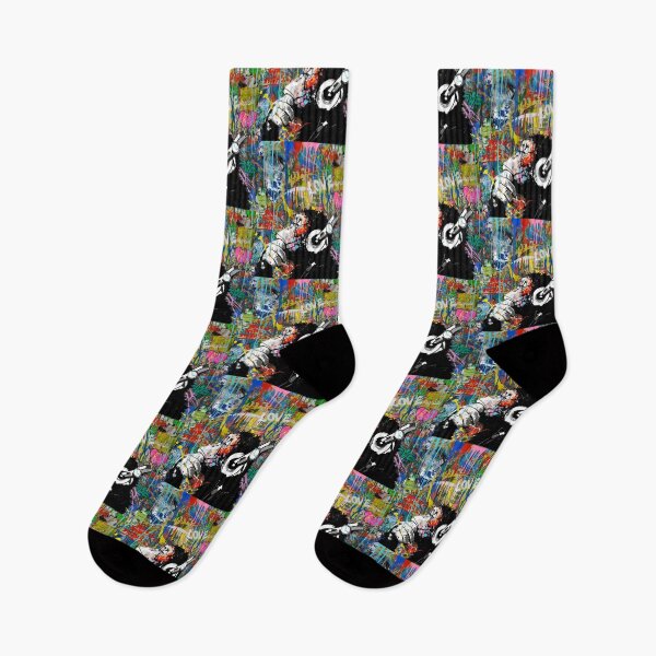 Item preview, Monkey Thinker - Banksy Colorful Street Art -  DJ Chimp designed and sold by Teecha.