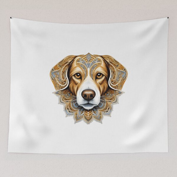 Item preview, dog in mandala style  designed and sold by Trendy-Artistry.