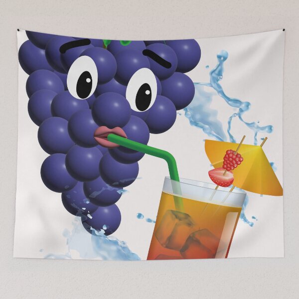 Item preview, The Joy of Grape in a Glass designed and sold by FunkyFedeli.