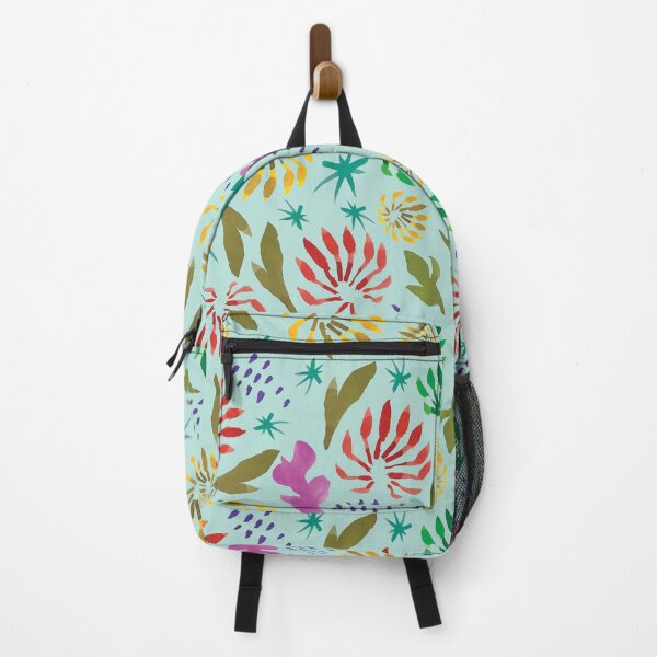Item preview, Tropical Firewheel Tree Pattern - Lush Australian Rainforest Multicolour Blue Watercolour Design designed and sold by Jay Dee Dearness.