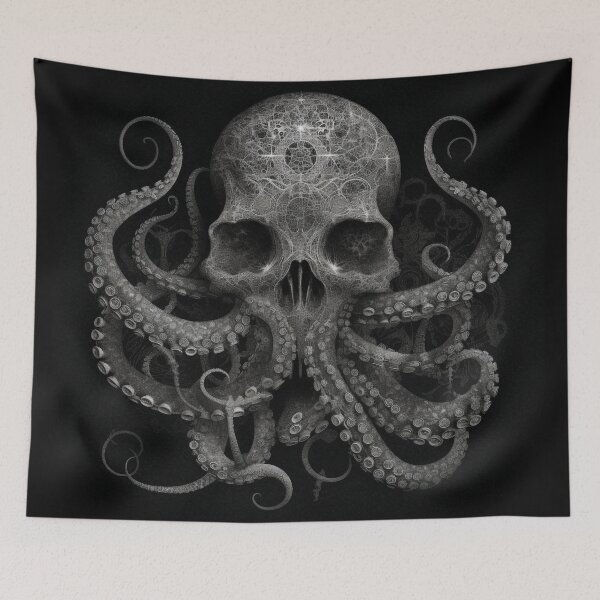 Item preview, Tales from R'lyeh - Vintage Tentacle Skull designed and sold by Adam Arts.