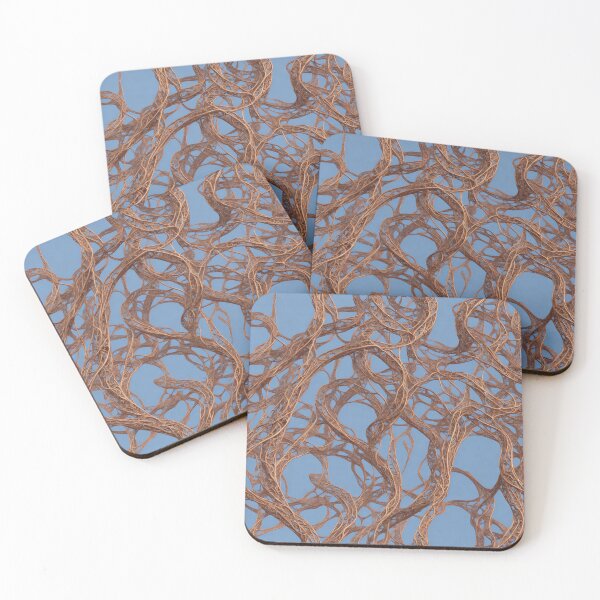 Item preview, Abstract fleshy vines pattern designed and sold by Rothnaric.