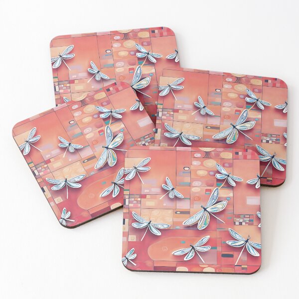 Item preview, Dragonflies on Geometric Shapes  designed and sold by Dana Roper.