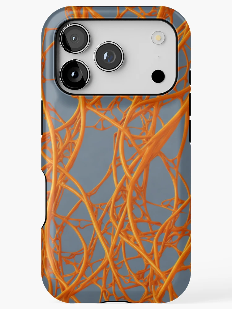 Thumbnail 1 of 4, iPhone Case, Abstract Orange vines pattern designed and sold by Rothnaric.