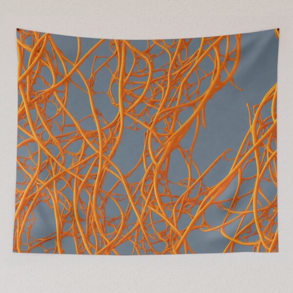 Item preview, Abstract Orange vines pattern designed and sold by Rothnaric.