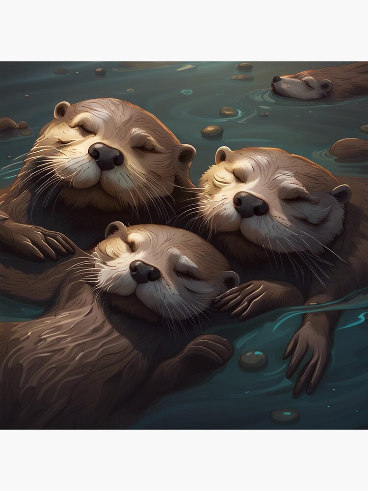  Fishing Sea Otter Family Matching Gifts Shirt Father