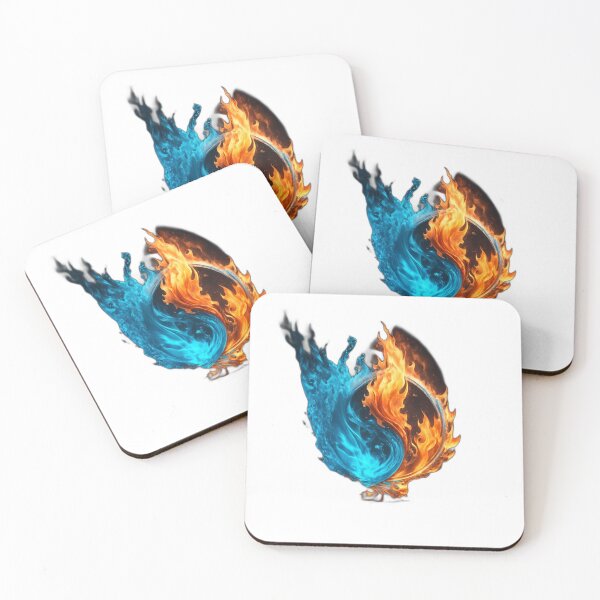 Item preview, Fire and water logo designed and sold by AiStoryTeller.