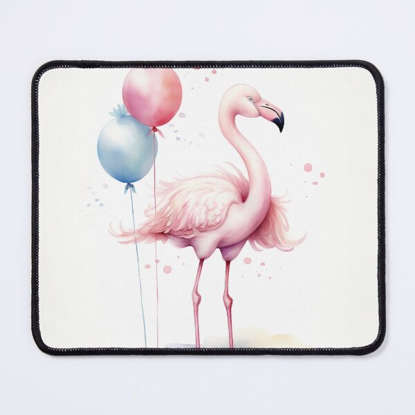 Item preview, Baby Flamingo whit balloon  designed and sold by AuroraFantasy.