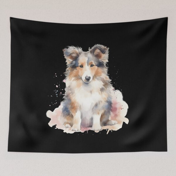Item preview, Watercolor Rough Collie Puppy designed and sold by Amazing-Kortez.