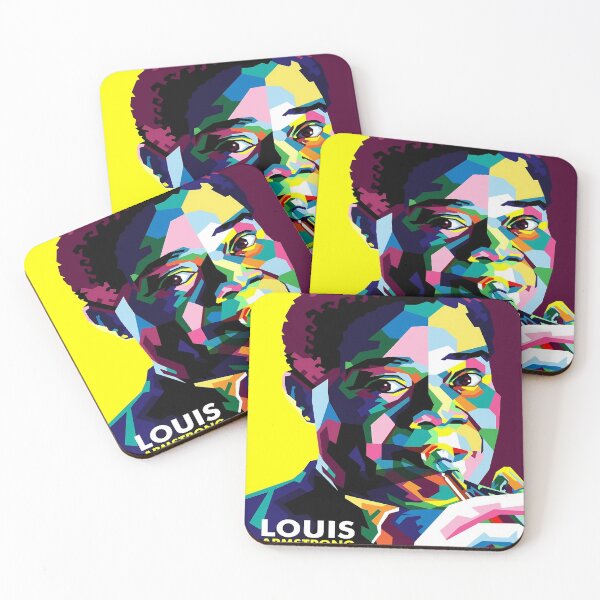 Item preview,  Louis Armstrong Portrait Fan Art designed and sold by Sylvanny.