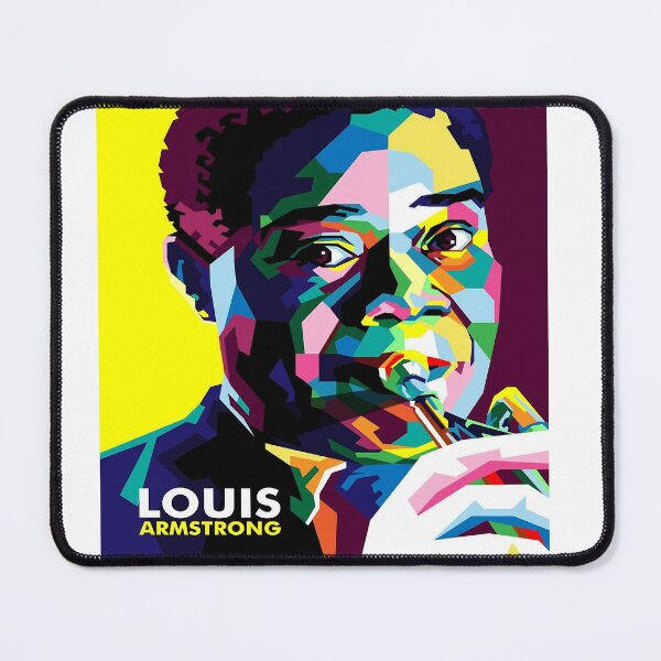Item preview, Louis Armstrong Portrait Fan Art designed and sold by Sylvanny.