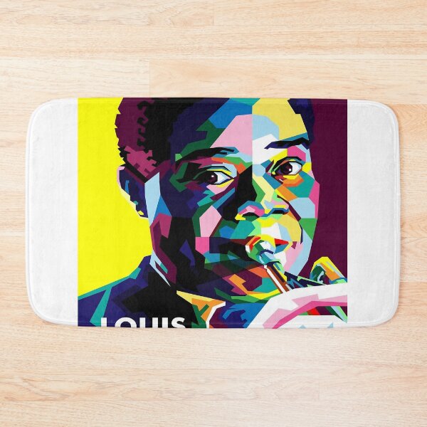 Item preview,  Louis Armstrong Portrait Fan Art designed and sold by Sylvanny.