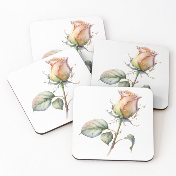 Item preview, Single Flower of a Light Peach Rose designed and sold by StephanieWard.