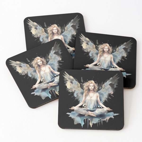 Item preview, Angelic Asanas Nurturing Yoga Practice designed and sold by AnnaMDesign.