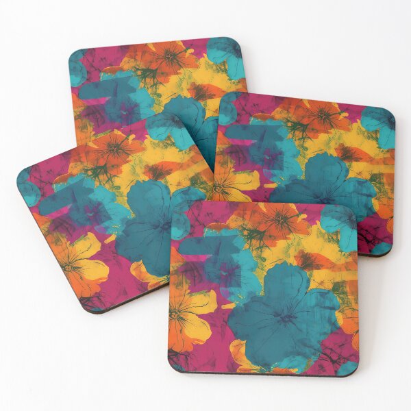 Item preview, Andy Warhol style flowers designed and sold by Pixel  Playground.
