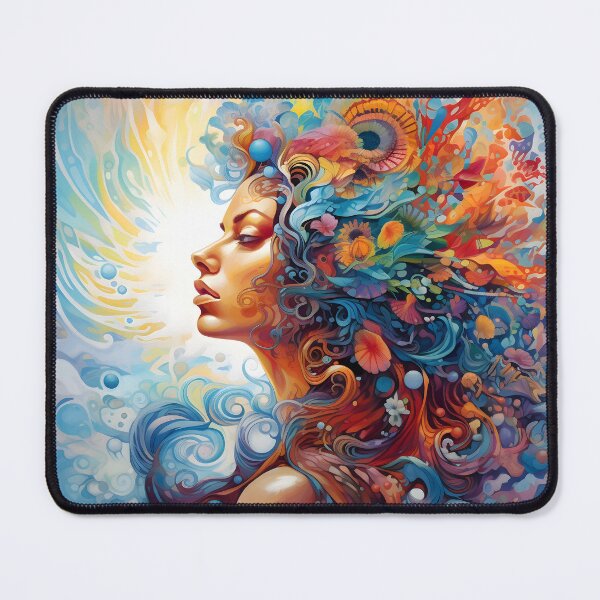 Item preview, Hyperspace Psychedelic Face designed and sold by Beyond The Veil.