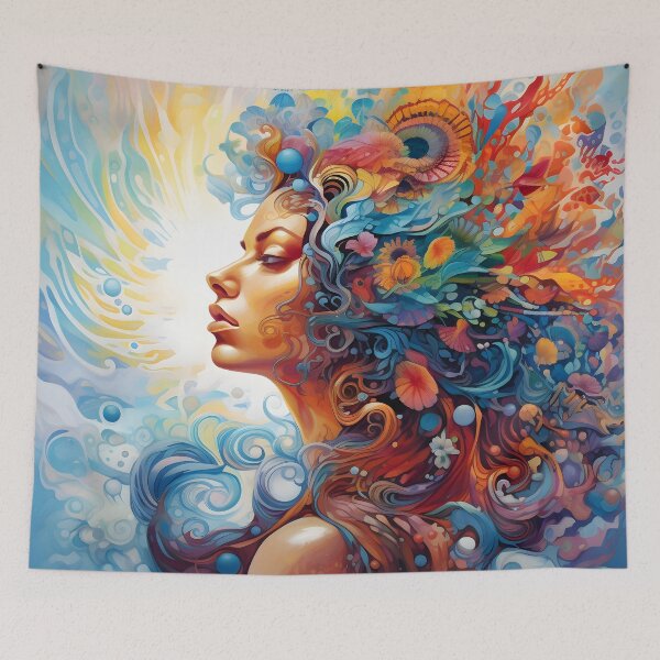 Item preview, Hyperspace Psychedelic Face designed and sold by Beyond The Veil.