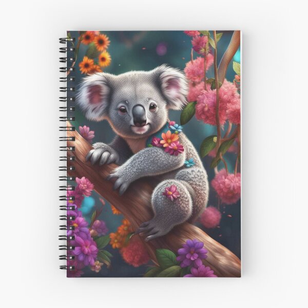Item preview, Cute Koala bear in tree with flowers designed and sold by JackFreestone.
