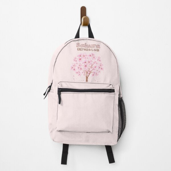 Item preview, Pink Sakura Cherry Blossoms Tree with Japanese letters designed and sold by Mika2525-smile.