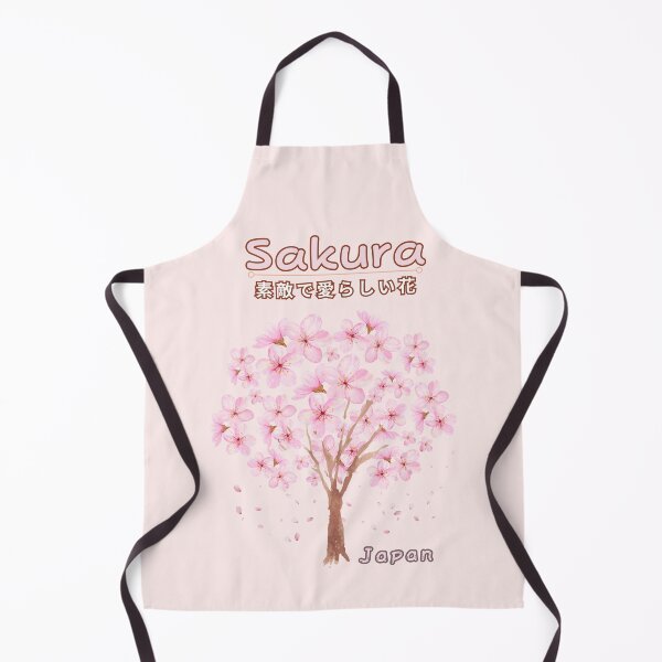 Item preview, Pink Sakura Cherry Blossoms Tree with Japanese letters designed and sold by Mika2525-smile.