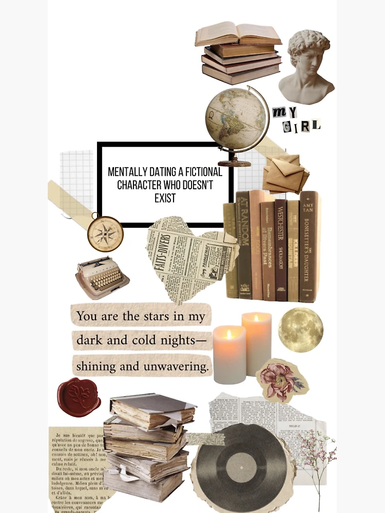 Library Sticker Set Dark Academia Stickers Bookish Sticker Vintage